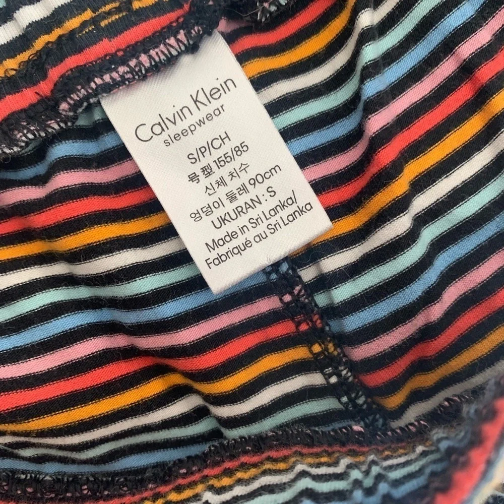 Calvin Klein striped sleepwear or lounge set